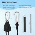 thumbnail image 4 of Adjustable Rope Hanger for Floating Lily Pad & Mat, Floating Mat Tie Down System– Quick and Easy Secure Floating Lily Pad to Boat Cleat or Rail on Pontoon Boat, Sports Boats$$Tools & Hardware Other, 4 of 7
