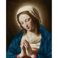 thumbnail image 2 of Giovanni Battista Salvi da Sassoferrato 12x14 Gold Ornate Wood Frame and Double Matted Museum Art Print Titled - Madonna at Prayer, 2 of 4