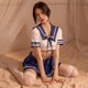 thumbnail image 4 of Uniforme de mucama seductora sexy minifalda marinero jk estudiante ropa interior coqueta conjunto caliente burla, 4 of 5