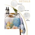 thumbnail image 2 of Happy Easter Table Cloth, Waterproof Tablecloth for Rectangle Tables, Spring Watercolor Bunny Eggs Flowers Reusable Washable Fabric Table Cover for Restaurant Kitchen Dining Tables 54"x108", 2 of 9