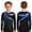 Royal Blue, variant on Boys Shiny Rhinestone Figure Ice Skating Tops Long Sleeve Gymnastics Training T-Shirts Competition Dancewear Red 6
