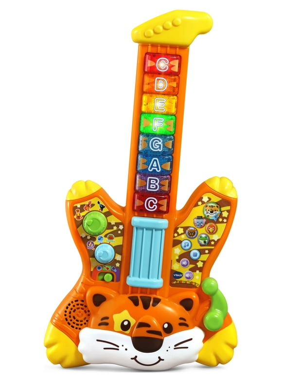 VTech Zoo Jamz Tiger Rock Guitar Musical Instrument Toy for Toddlers, 18-48 Months