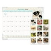 AT-A-GLANCE Puppies Monthly Desk Pad Calendar, 22 x 17, 2018