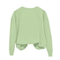 thumbnail image 3 of Fgvctg Halloween Crewneck Sweatshirt Spooky Womens Clothing Oversized Halloween Tops Y2k Crewneck Sweatshirt Winter Pullover Plus Size Fit Light Green 2XL, 3 of 5