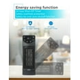 thumbnail image 4 of BLACK+DECKER BHTC650R 1500 Watt Oscillating Desktop Heater with Electronic Touch Controls and Digital LED Display, Remote Included, 4 of 8