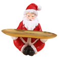 thumbnail image 3 of Contenedor de artículos diversos Figura Organizador de escritorio Escultura de resina Adorno navideño Papá Noel, 3 of 9