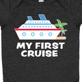 thumbnail image 4 of Inktastic My First Cruise with Cruise Ship and Palm Trees Boys or Girls Baby Bodysuit, 4 of 5