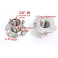 thumbnail image 4 of Bolt Dropper | Stainless T-Nuts 38"-16 Inch 25 Pack Threaded Insert 304 18 | 25, 4 of 10