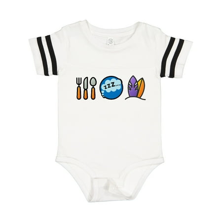 

Inktastic Surfing Eat Sleep Surf Gift Baby Boy or Baby Girl Bodysuit