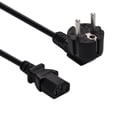 thumbnail image 1 of 6 Feet European Power Cord Power Cord Black / H05VV-F0.75/3G S, (2 Pack), 1 of 1