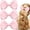 Pink, variant on 3 count Double Layer Bow Hair Clips Large 6 Inch Statement Hair Bows with Clip Two-Tier Luxury Satin Ribbon Hair Accessories for Party Wedding Bridal Shower Birthday Daily Wear
