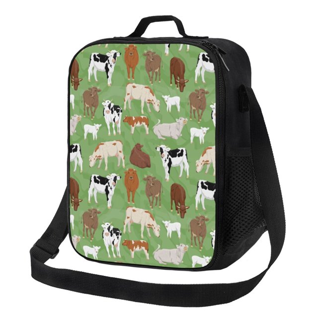 Balery Cows And Calves Caja de Almuerzo y Bolsa de Almuerzo para Hombres y Mujeres, Bolsa de Almuerzo Reutilizable con Gran Capacidad, Bolsa de Almuerzo Aislada
