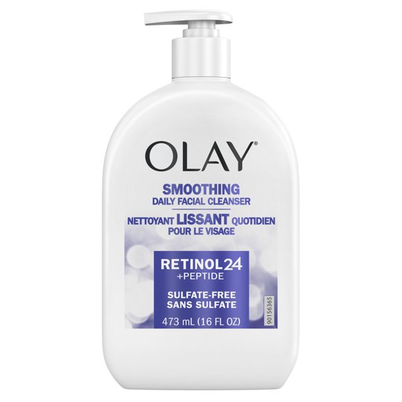 Olay Retinol 24 + Peptide Face Wash, Smoothing, Sulfate-Free