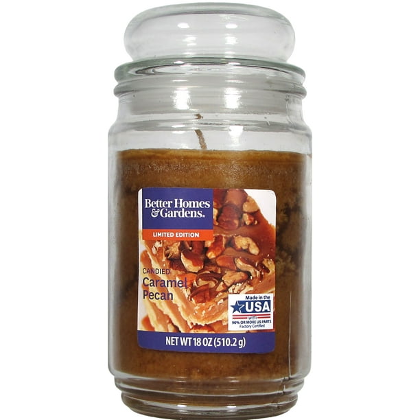 Better Homes & Gardens Caramel Pecan Candle, 18 oz