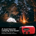 thumbnail image 3 of Emergency Solar Hand Crank Portable Radio, NOAA Weather Radio for Household and Outdoor Emergency with AM/FM, LED Flashlight, Reading Lamp, 2000mAh Power Bank USB Charger and SOS Alarm, 3 of 3