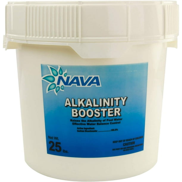 Nava Alkalinity Booster Sodium Bicarbonate Chemical for Swimming Pool 25 lb