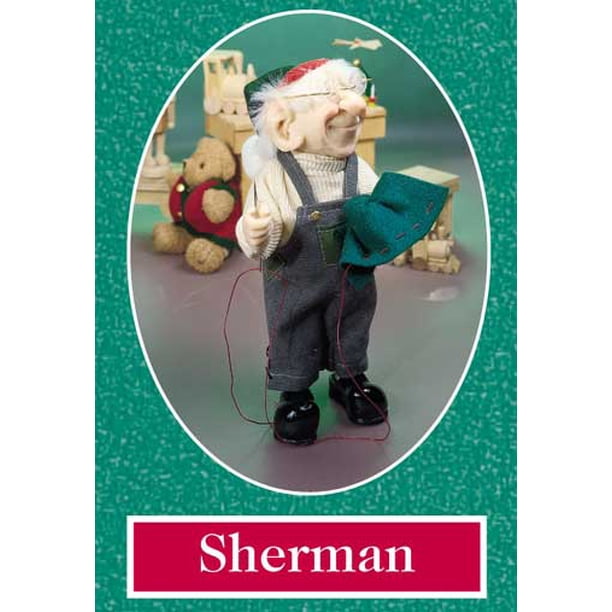 11" Zims The Elves Themselves Sherman Collectible Christmas Elf Figure