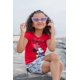 thumbnail image 3 of Conjunto de camiseta y shorts de Minnie Mouse de Disney para niña pequeña, talla 4T, 3 of 6