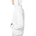 thumbnail image 3 of Hanes Ultimate Cotton Men's Fleece Pullover Hoodie, Warm Comfortable Hooded Sweatshirt, White, M, 3 of 6
