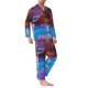 thumbnail image 2 of Balery Capybara Bathtub Fun Pijama para Hombre de Dos Piezas con Manga Larga, Conjunto de Dormir y Descanso Suave con Bolsillos-Large, 2 of 7