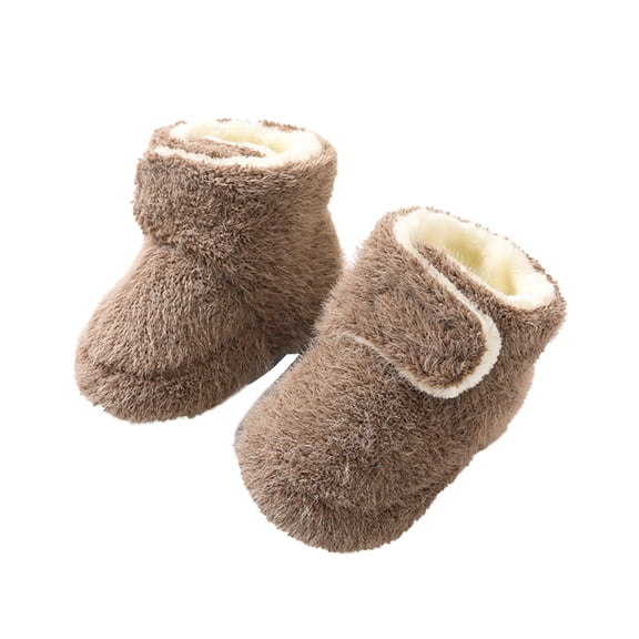 Generic Toddler Socks Girls Baby Mid Calf Length Socks Antislip Boys Slippers Shoes 1 Pair Sock Shoes First Walking Shoes for Toddlers Boy Girl Fashion Casual (0-6 Months,Coffee)