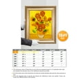 thumbnail image 6 of DECORARTS - Sunflowers, Vincent Van Gogh Art Reproduction. Giclee Prints Match with Golden Framed for Wall Decor. Picture Size: 20x16 in, Framed Size: 26x22 in, 6 of 7