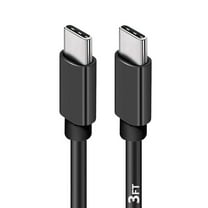 Afflux USB-C to USB-C PD Fast Charger OEM Charging Cable Compatible with iPhone 16 /15 Pro Max Plus / Samsung Galaxy S25 S24 S23 S22 Ultra / iPad Pro / Universal for all Type-C (3ft, Black)