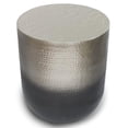 thumbnail image 3 of Allora Contemporary 19" Metal Side Table in Silver Ombre, 3 of 6