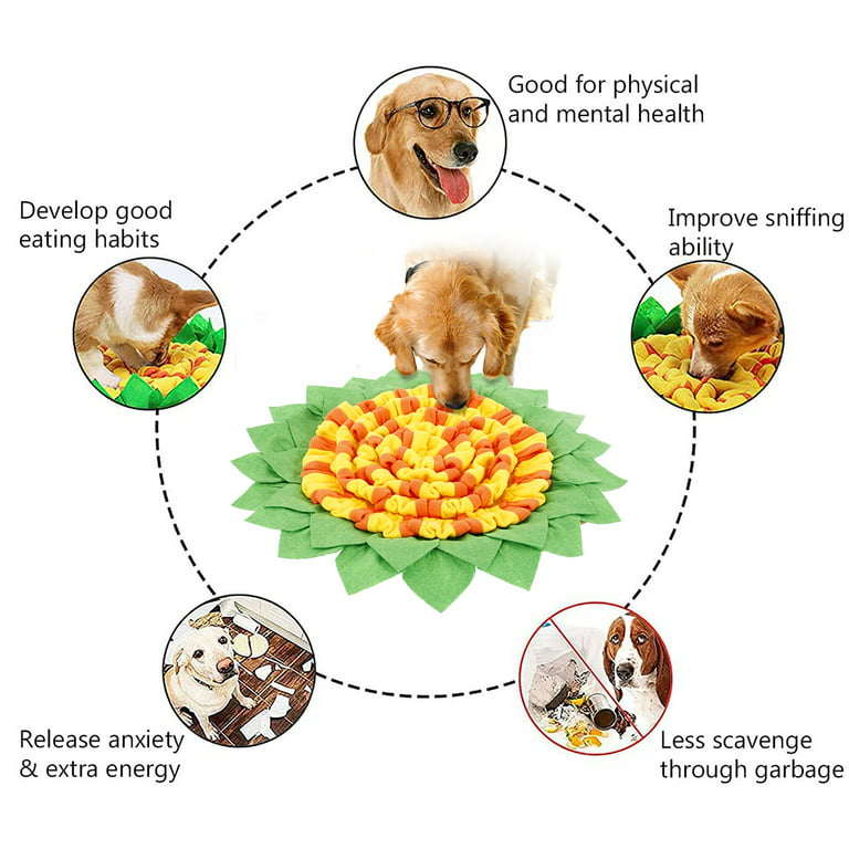 Atopoler Snuffle Mat for Dogs Pet Sniff Mat for Pet Training