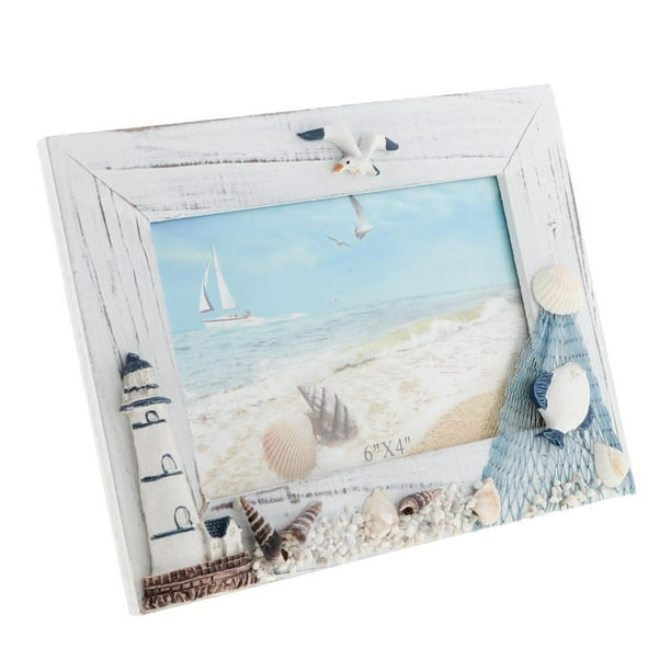 Beach Picture Frames Wooden Photo Frame Home Nautical Seaside Vacation