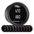 thumbnail image 2 of GlowShift 10 Color Digital 300 F Dual Temperature Gauge Kit - for Water, Oil, Transmission Temp - Includes Electronic Sensors - 2 Multi-Color LED Displays - Tinted Lens - 2-1/16" (52mm), 2 of 10