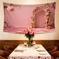 thumbnail image 4 of Valentine Tapestry Under $5! Yannianjz Valentine's Day Wall Decor Tapestry, Oversized Polyester Wall Hanging for Living Room Bedroom, Festival Home Tapestry for Party, Room Decoration for Valentine's, 4 of 6
