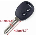 thumbnail image 3 of jfqm Car 2 Buttons Uncut Blade Blank Remote Key Case Shell Fit for Chevrolet Fit for Chevy Aveo 2004 2005 2006 2007 2008 2009 2010, 3 of 5