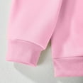 thumbnail image 4 of Oiyii Toddler Girl's Christmas Bow Graphic Sweatshirt Long Sleeve Crew Neck Sweatshirts Holiday Pullover Top,Pink, 4 of 6