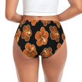 thumbnail image 3 of Womens Underwear Black Orange Flower Cuteness No Show Seamless Underwear for Women, Soft Stretch Women's Panties, Hipster Ladies Panties Bikini Underwear Briefs, 3 of 6