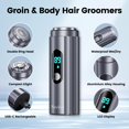 thumbnail image 2 of Recortadora de vello facial Nevlive USB-C recargable gris, 2 of 7