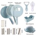 thumbnail image 4 of kcavykas Big Deals Items Vegetable Chopper Multifunctional Food Chopper Multifunctional Vegetable Chopper with Container Vegetable Chopper Garlic Peeler with Cleaning Brush, 4 of 8