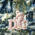 thumbnail image 3 of Uxgjfwu Snowman Ornament Pink 2D Acrylic Design for Christmas Tree Decoration, Holiday Hanging Decor for Home and Party, Flat lightweight Piece for Festive Scene Setup, 3 of 5