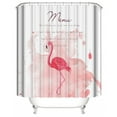 thumbnail image 1 of Watercolor Pink Flamingo Art Shower Curtain, Watercolor Bathroom Decor Fabric Shower Curtain Set with Hooks 71x71 Inch, 1 of 5
