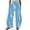 Blue, variant on Sexlip Womens Zebra Print High Waist Loose Wide Leg Pants Bold Stylish Casual Dating Outfit Pink L