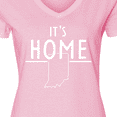 thumbnail image 4 of Inktastic It's Home- State of Indiana Outline Women's V-Neck T-Shirt, 4 of 5