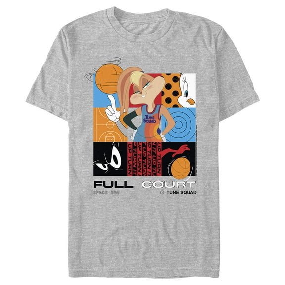 Men's Space Jam: A New Legacy Lola Bunny Full Court Graphic Tee Athletic Heather 2X Large