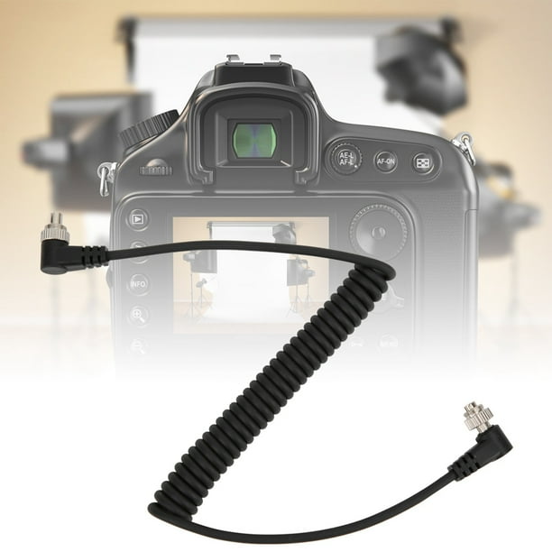 Tebru 100cm Male to Male Flash PC Sync Cable with Screw Lock for Canon