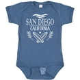 thumbnail image 3 of Inktastic San Diego California Cute Surfing Boys or Girls Baby Bodysuit, 3 of 5