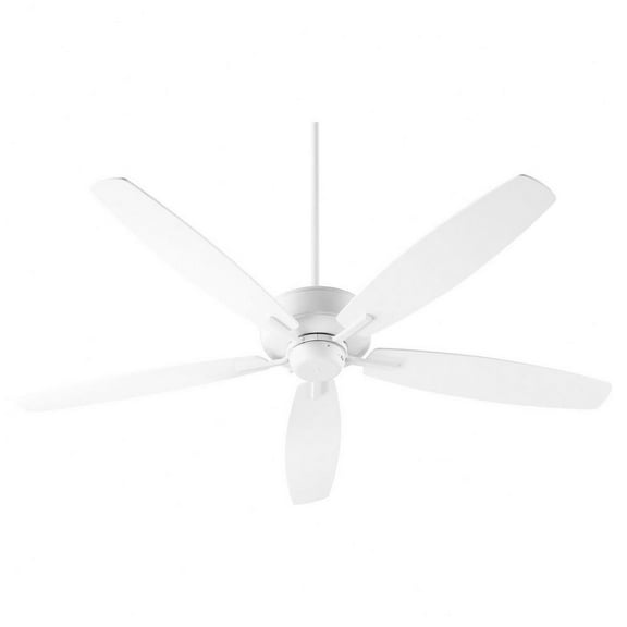 Carlile Way Ceiling Fan in Bailey Street Home Home Collection Style 60 inches Wide By 12.25 inches High-Studio White Finish-Studio White Blade Color