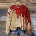 thumbnail image 4 of RKSTN Chandail en Molleton pour Femmes Col Rond Imprimé Chandail Ample Manches Longues Sans Capuche Chandails en Molleton, Tenues d'Automne, 4 of 4