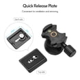 thumbnail image 4 of TRÍPODE TRÍPODE MINI DE ESCRITORIO PORTÁTIL CON 2 NIVELES DE ATRURO AJUSTABLE MÁX. Tornillo de Carga de 1.2 kg 1/4 Pulgadas para Teléfono Inteligente de Videocomisio, 4 of 7