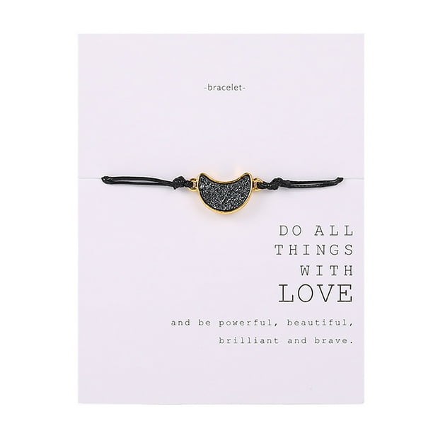 Pulseras para mujer, regalos para mujer, pulsera con tarjeta de bendición europea y de regalo para maestras, pulsera con cadena, pulsera DIY, pulsera para mujer.