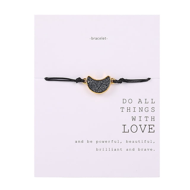 Xihbxyly Pulsera de Tarjeta para Mujer, Pulsera Europea con Tarjeta de Bendición para Maestras, Pulsera con Cadena, Pulsera Diy