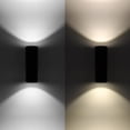 thumbnail image 4 of Lámpara De Pared Led Cob De 20W, Candelabro De Pared De Cilindro Arriba Y Abajo, Resistente Al Agua, Ip65, Blanco Cálido, Ca 85-265V Para Jardín De Pasillo Yuarrent HA024398-01, 4 of 6